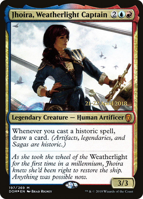 Jhoira, Weatherlight Captain (PRE-197S) - Dominaria Promos Foil