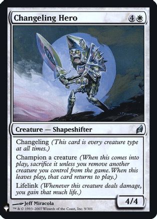 Changeling Hero (LIST-009) - The List Reprints Foil