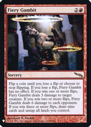 Fiery Gambit (LIST-090) - The List Reprints Foil