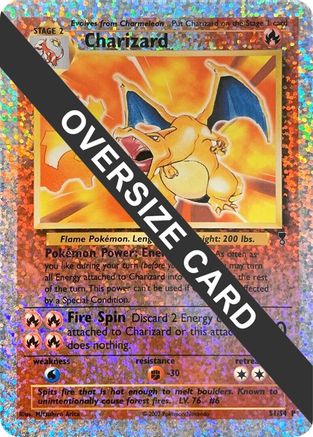 Charizard - S1/S4 (Box Topper)/S4  - Reverse Holofoil Jumbo Cards - Promo