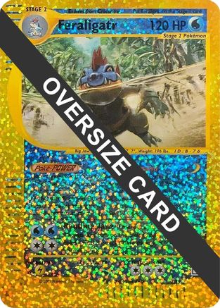 Feraligatr - 2/12 (Box Topper)/12  - Reverse Holofoil Jumbo Cards - Promo