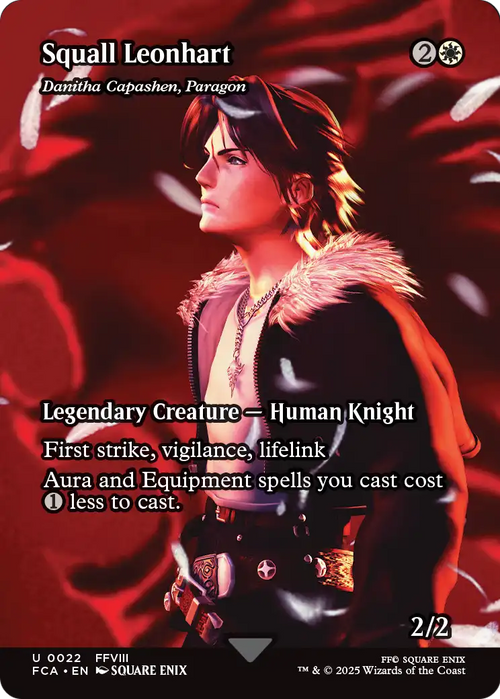 Squall Leonhart - Danitha Capashen, Paragon (Showcase) (FCA-022) - FINAL FANTASY: Through the Ages / Squall Leonhart (Borderless) Foil