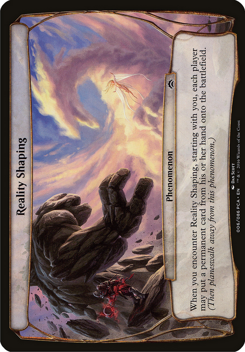 Reality Shaping (Planechase Anthology) (OVER-006) - Planechase Anthology Planes