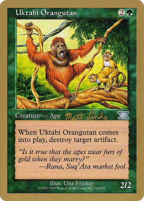 Uktabi Orangutan - 1999 Matt Linde (6ED) (WCD-) - World Championship Decks 1999