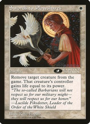 Swords to Plowshares (4th Place) (Arena League) (OVER-) - Oversize Cards