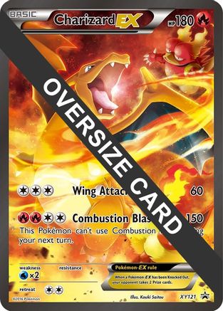 Charizard EX - XY121 (XY Black Star Promos)  - Holofoil Jumbo Cards - Promo