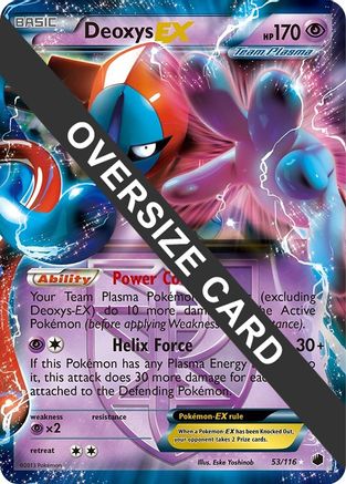 Deoxys EX - 53/116 (Plasma Freeze)/116  - Holofoil Jumbo Cards - Promo