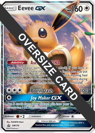 Eevee GX - SM174 (SM Black Star Promo)  - Holofoil Jumbo Cards - Promo