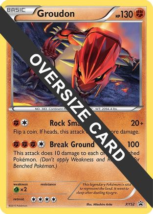 Groudon - XY52 (XY Black Star Promo)  - Holofoil Jumbo Cards - Promo