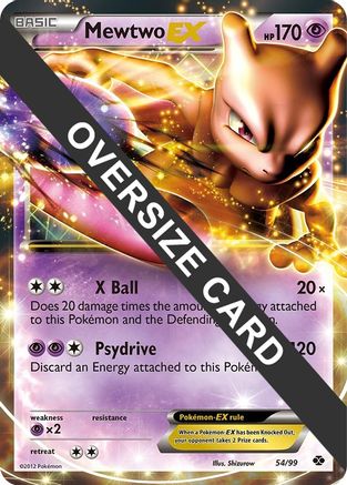 Mewtwo EX - 54/99/099  - Holofoil Jumbo Cards - Promo
