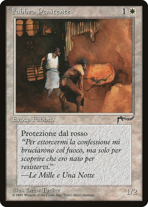 Repentant Blacksmith (Italian) - "Fabbro Penitente" (REN-) - Rinascimento