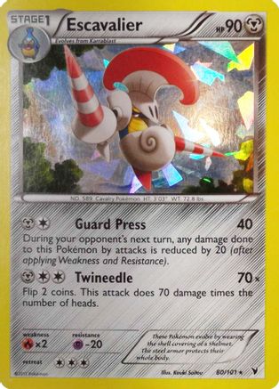 Escavalier - 80/101 (Cracked Ice Holo)/101  - Holofoil Deck Exclusives - Holo Rare