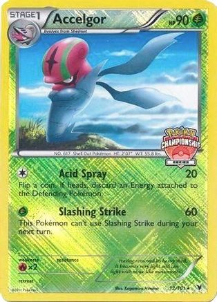 Accelgor - 12/101 (Championship Series)/101  - Reverse Holofoil League & Championship Cards - Promo