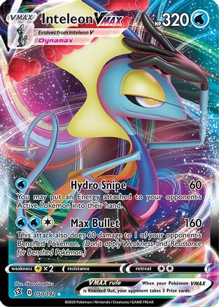 Inteleon VMAX 050/192  - Holofoil SWSH02 Rebel Clash - Ultra Rare