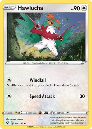 Hawlucha 148  SWSH02 Rebel Clash - Uncommon
