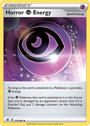Horror P Energy 172  - Reverse Holofoil SWSH02 Rebel Clash - Uncommon