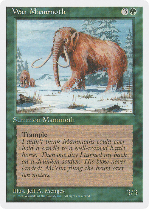 War Mammoth (4ED-) - Fourth Edition