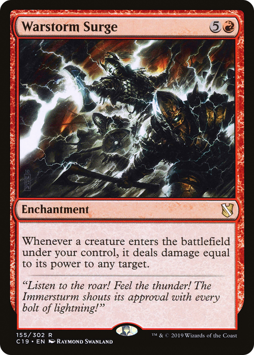 Warstorm Surge (C19-155) - Commander 2019
