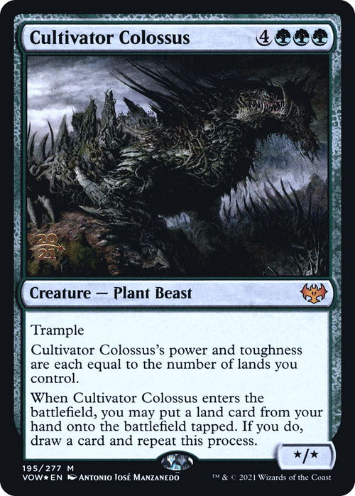 Cultivator Colossus (PRE-195) - Innistrad: Crimson Vow Promos Foil