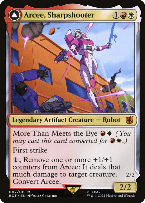 Arcee, Sharpshooter (BOT-007) - Transformers: (convertdfc)