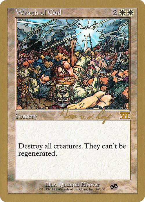 Wrath of God - 2000 Tom van de Logt (6ED) (SB) (WCD-) - World Championship Decks 2000