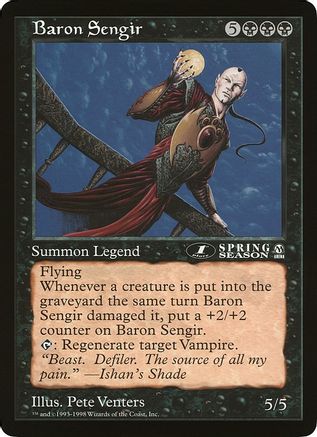 Baron Sengir (1st place) (Arena League) (OVER-) - Oversize Cards Foil