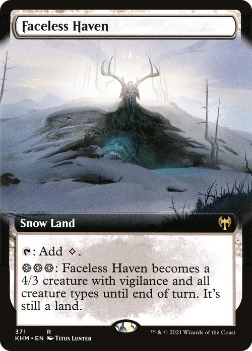 Faceless Haven (Extended Art) (KHM-371) - Kaldheim: (Extended Art, snow) Foil