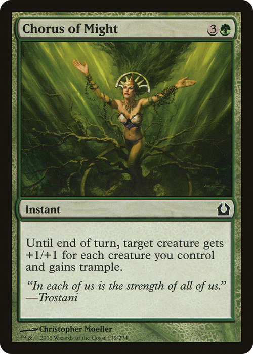 Chorus of Might (RTR-119) - Return to Ravnica Foil