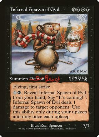 Infernal Spawn of Evil (Arena League) (OVER-) - Oversize Cards