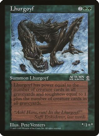 Lhurgoyf (Arena League) (OVER-) - Oversize Cards