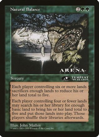 Natural Balance (3rd Place) (Arena League) (OVER-) - Oversize Cards