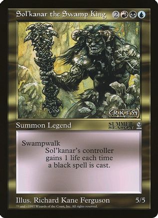 Sol'kanar the Swamp King (Arena League) (OVER-) - Oversize Cards Foil