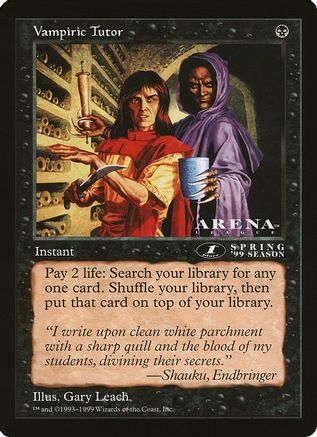 Vampiric Tutor (Arena League) (OVER-) - Oversize Cards