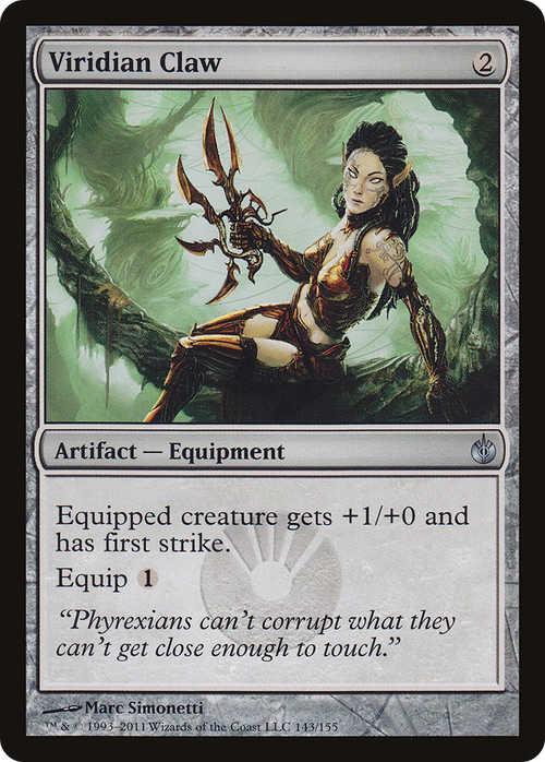Viridian Claw (MBS-143) - Mirrodin Besieged Foil