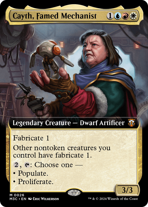 Cayth, Famed Mechanist (Extended Art) (M3C-026) - Modern Horizons 3 Commander: (Extended Art)