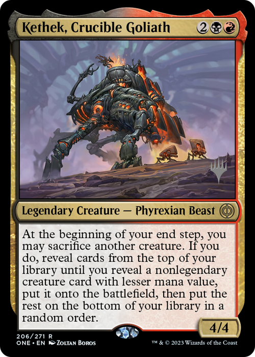 Kethek, Crucible Goliath (PPONE-206) - Phyrexia: All Will Be One Promos Foil