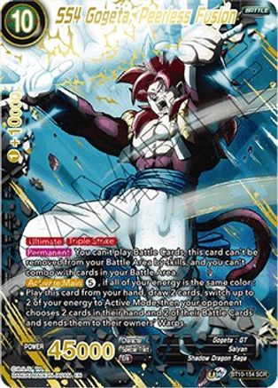 SS4 Gogeta, Peerless Fusion (BT10-154) - Rise of the Unison Warrior