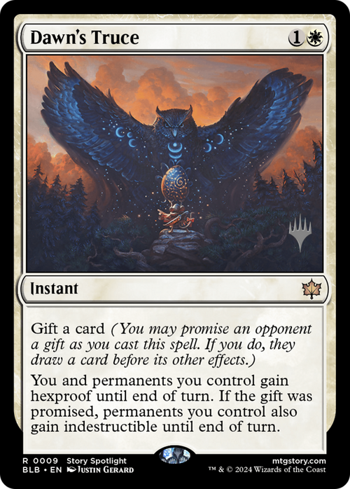 Dawn's Truce (PPBLB-009) - Bloomburrow Promos Foil