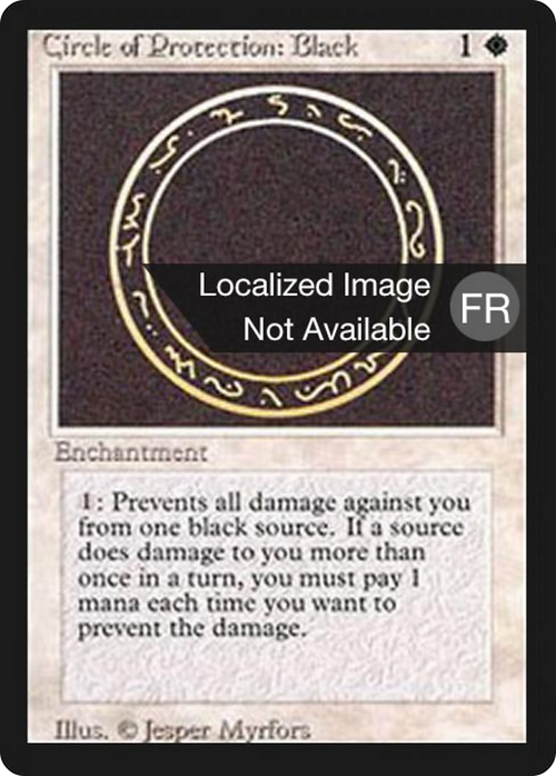 Circle of Protection: Black (FBB-) - Foreign Black Border