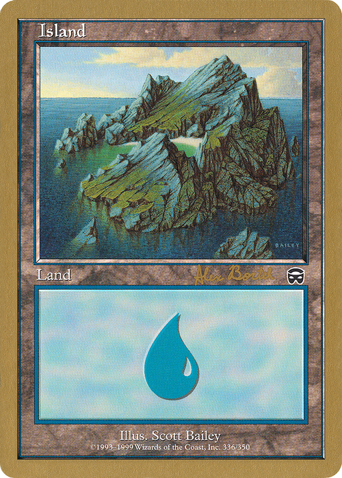 Island (336) - 2001 Alex Borteh (MMQ) (WCD-) - World Championship Decks 2001