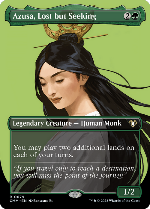Azusa, Lost but Seeking (Borderless) (CMM-679) - Commander Masters