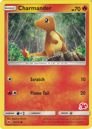 Charmander - 18/147 (#1 Charizard Stamped)/147  Battle Academy - Promo