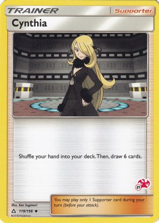 Cynthia (#21 Charizard Stamped) 119/156  Battle Academy - Promo