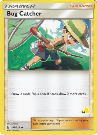 Bug Catcher - 189/236 (#44 Pikachu Stamped)/236  Battle Academy - Promo