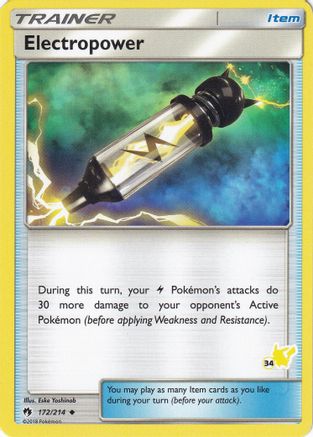 Electropower - 172/214 (#34 Pikachu Stamped)/214  Battle Academy - Promo