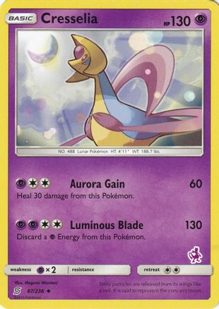 Cresselia - 87/236 (Mewtwo Stamped)/236  Battle Academy - Promo