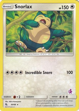 Snorlax (Mewtwo Stamped) 050/068  Battle Academy - Promo