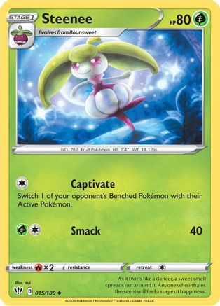 Steenee 015  SWSH03 Darkness Ablaze - Uncommon