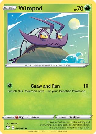 Wimpod 017  SWSH03 Darkness Ablaze - Common