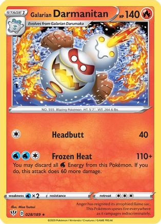 Galarian Darmanitan (28) (28) 028  SWSH03 Darkness Ablaze - Rare